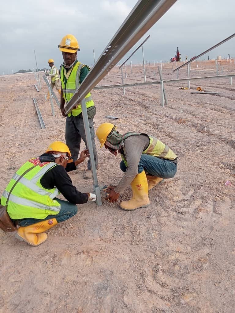 Hwa Lee solar site: Installation